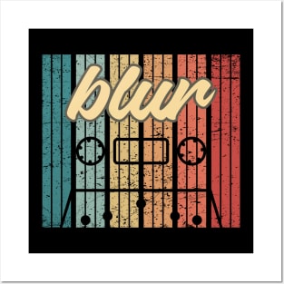 blur cassette retro vintage Posters and Art